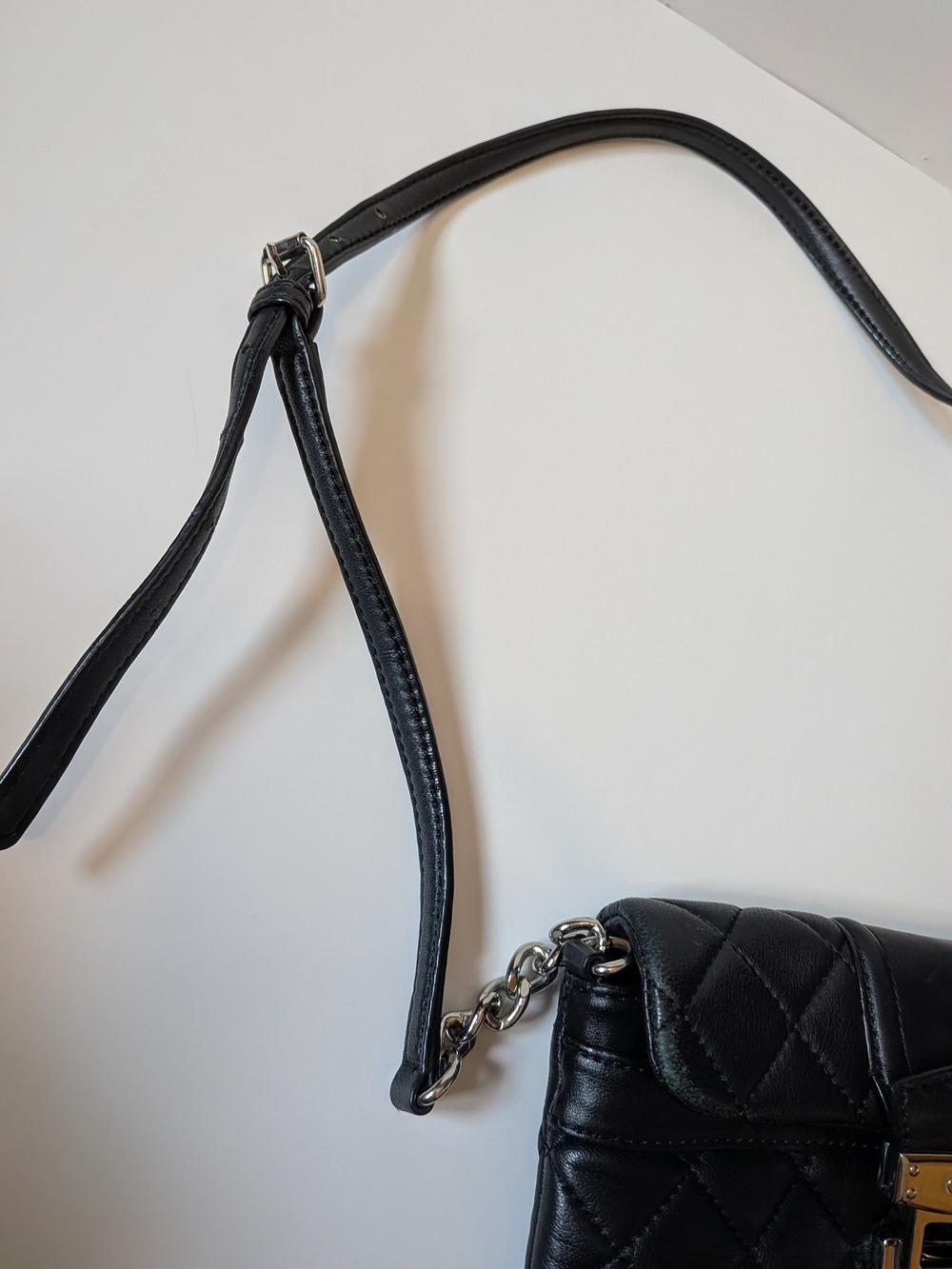 Calvin Klein Black Quilted Crossbody with Silver-Tone Hardware - Picture 12 of 13